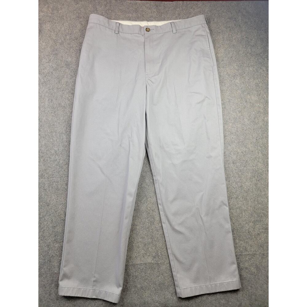L.L.Bean Pants Mens 38x30 Light Gray Natural Fit Double L Chino Casual Classic